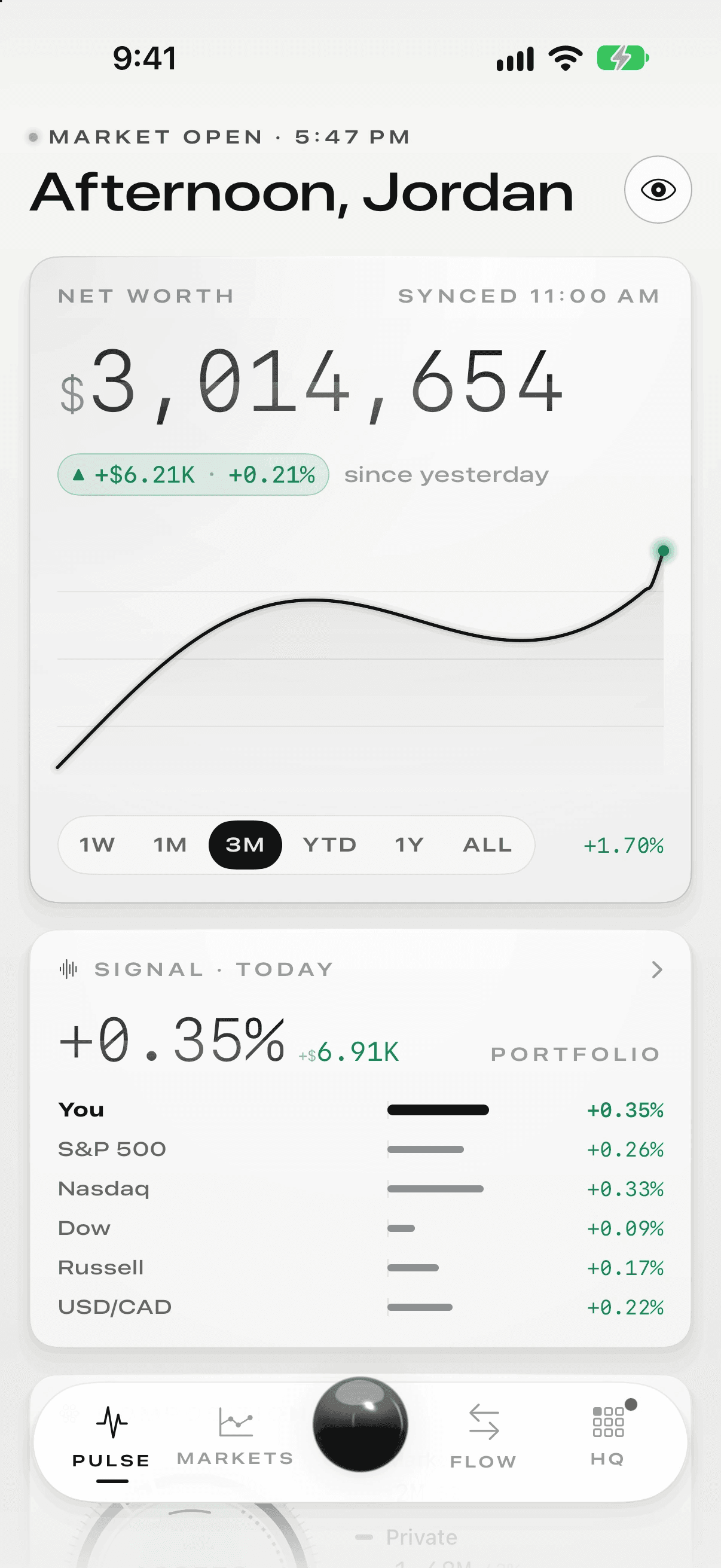 Sightline Pulse on iPhone