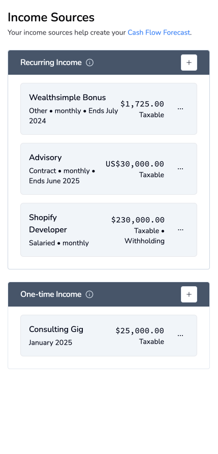 Income Sources